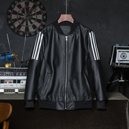 Fashion 100% Cowhide Genuine Leather Jacket Men Leather Coat Boy Leather Clothing Autumn Asian Size 5XL Wholesale Drop Shipping