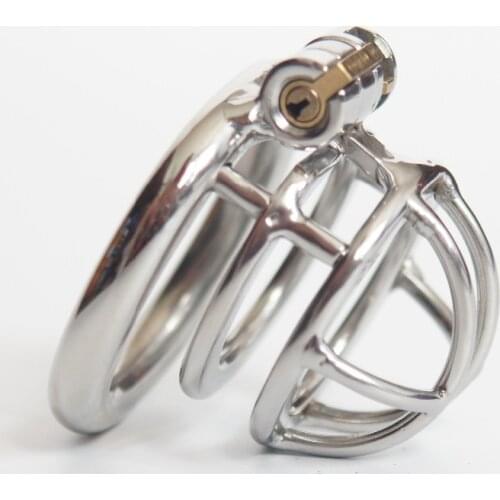Newest Stealth Lock Stainless Steel Male Chastity Device Super Small Cock Cage Penis Cock Ring Chastity Belt S075
