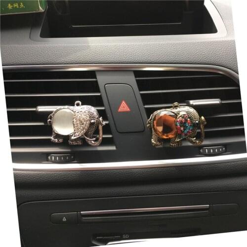 New elephant car air conditioning outlet perfume Lovely personalized car decorations, air freshener Car-styling Car Perfume