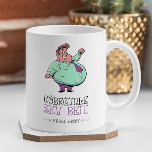 Personalized Göbeğimle Love Me White Mug Cup-1