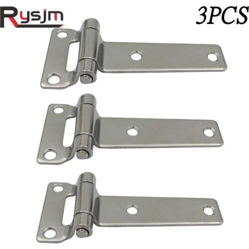 High Quality Marine Grade Stainless Steel T Type Container Hinge Forged Truck Door Hinges for wooden cases boat accessories 3pcs