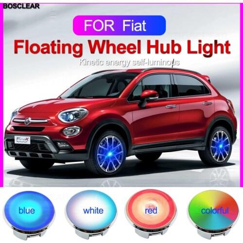 Floating Car Wheel Center Cap Hub light Cover For Fiat 124 500C/X Grande Punto Panda Tipo Ducato Bravo Fiorino Stilo Astra Egea