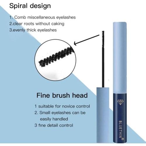 Thick Curling Mascara Professional Natural Non-smudge Eyelashes Extension Tool Black Waterproof Lasting Eye Makeup Tool TSLM1