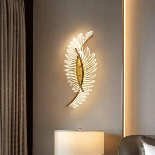 Modern Copper Designer Wall Lights For Bedroom Bedside Wall Sconce Led Lamp Ac 110v 220v Home Lighting Indoor Light Fixtures