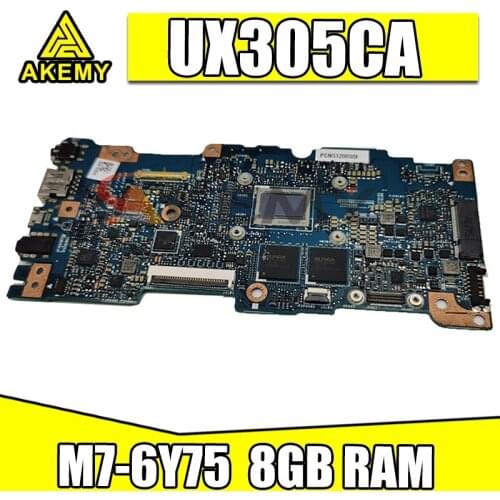 UX305CA M7-6Y75 CPU 8GB RAM mainboard REV 2.0 For ASUS UX305C UX305CA Zenbook motherboard 100% Tested