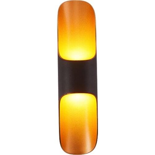 Up Down Outdoor Wall Light Black+Gold/White/Black 10W Waterproof Garden Porch Led Lamp Aluminum IP55 AC85-265V