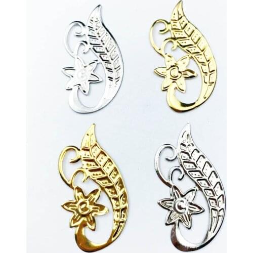 20pcs 40mm Filigree Metal sheets decorative for Jewelry Making Cosplay accessories Earring accessories