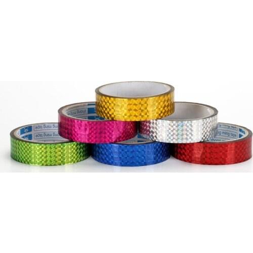 5Pcs/Lot Mixed Color Laser Tape Self Adhesive Tapes DIY Decorative Tape Home Supplies 2mm/10mm
