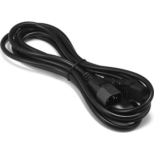 50pcs UPS IEC C14 C13 Power Extension Cable 1m 1.5m 1.8m 3m 5m C13 to C14 Power Cord For PC Computer Monitor PDU DJ Stage Light