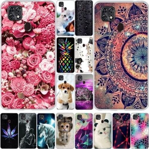 6.49 Inch For ZTE Blade 20 Smart Case 2019 Flower Bumper Soft Silicone Back Cover For ZTE V1050 Phone Cases for Blade20 Smart