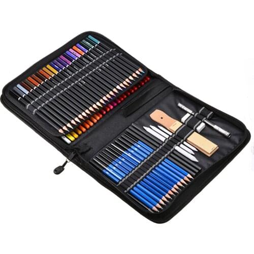 95Pcs/Set Professional Sketch Pencils Set Colouring Pencil Kit Oil Color Based Drawing Pencil Artist Painting Art Supplies