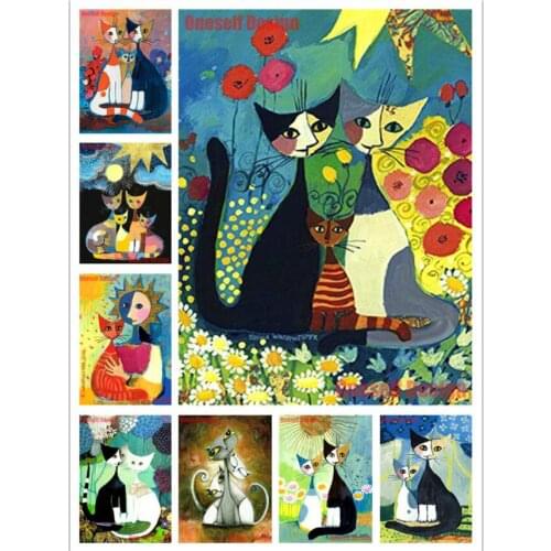 New style diamond mosaic sale diy diamond embroidery full set animal cat 5d diamond painting full square/round decoration home