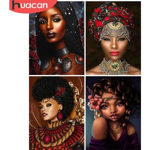 HUACAN Diamond Embroidery New 5D Diamond Painting Portrait Mosaic Picture Of Rhinestones Full Square/Round Decoration Home