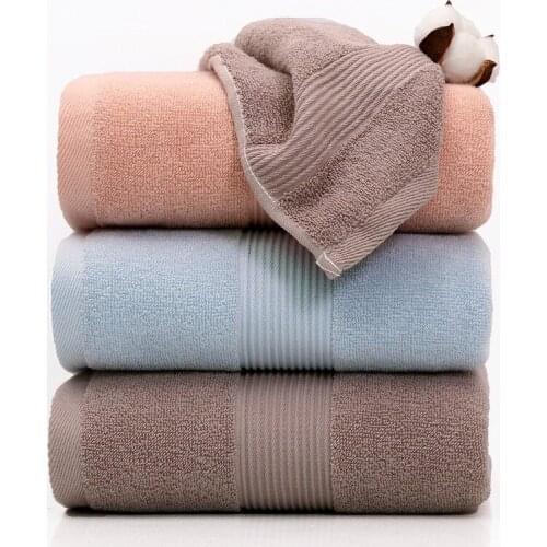 34x74cm Pure cotton plain couple bath towel cotton bath towel microfiber towel