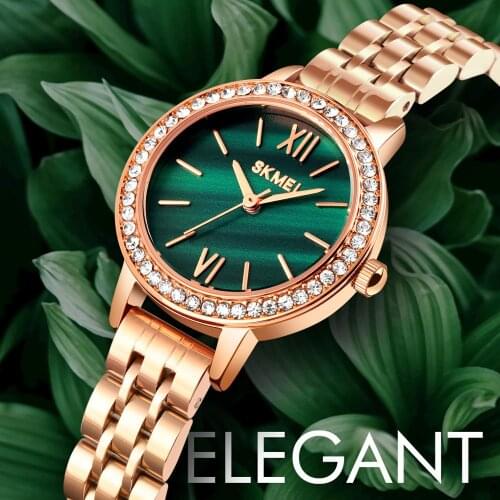 Skmei 1711 fashion women casual quartz watch stainless steel/leather strap waterproof dress clothes gifts clock reloj hombre