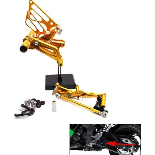 CNC Piede Del Motociclo Pioli Resto Pedali Pedane Posteriore For TRIUMPH DAYTONA 675R 2006-2016 DAYTONA 675 2011 -2013