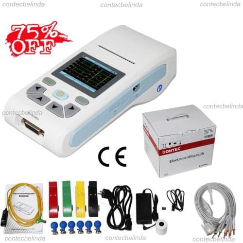 CONTEC ECG90A HandHeld Digital Single Channel ECG +Free Software,Free Shipping