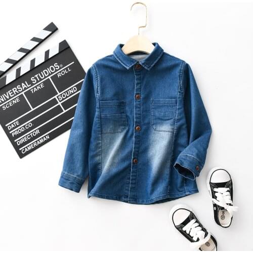 Children Denim extro thicker shirt