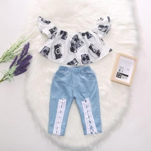 Kids Girl 2021 Sumemr Clothing Set Princess Children Girls Clothes Party Wedding 3-7Y Girl Baby Outfits Summer Girls Clothes