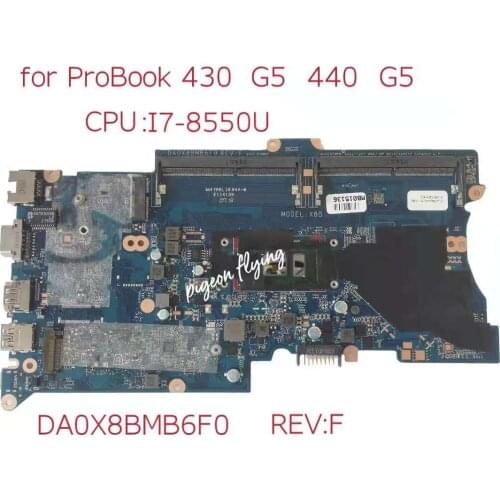 For HP ProBook 440 G5 Placa Base De Computadora Portátil CPU: I7-8550u L01042-001 L01042-601 DA0X8BMB6F0 DDR4 MB 100% Test Ok