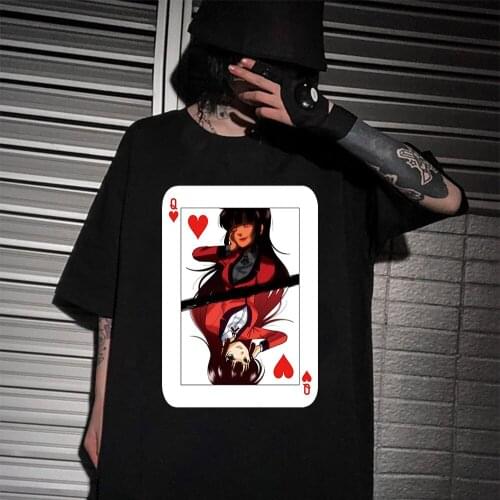 Jabami Yumeko T Shirt Anime Shirt Kakegurui Hip Hop Tops Tees Unisex