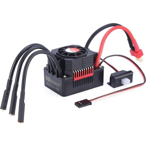 GTSKYTENRC Waterproof 60A ESC Electric Speed Controller for RC 1/10 1/12 RC Car 3660/3670 Brushless Motor