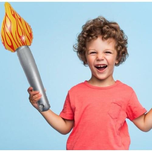 Torch Stick Toy Childrens Inflatable Toy Flame Torch Baby Play House Toy Medieval Flame Childrens Inflatable Toy Torch Stick