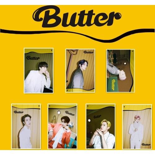 KPOP Bangtan Boys Butter Poster Wall Stickers JUNG KOOK V JIMIN JIN SUGA RM J-HOPE Fans Collection