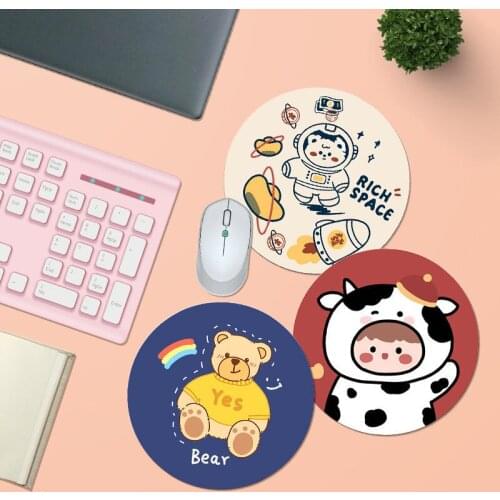 Small mouse pad female ins wind thickening cute cartoon small wrist keyboard pad office home student anime