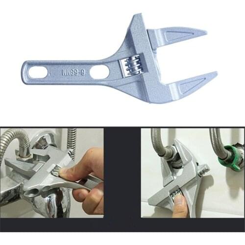 Multi-functional Large Opening End Not Rust Adjustable Wrench Repair Improvement and Fixture Tools for Home Bathroom