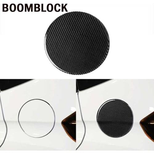 Carbon Fiber Car Fuel Tank Cap Cover Sticker Oil Box Gas Lid Decoration Interior Trim Accessories For Honda Fit Jazz 2014-2018