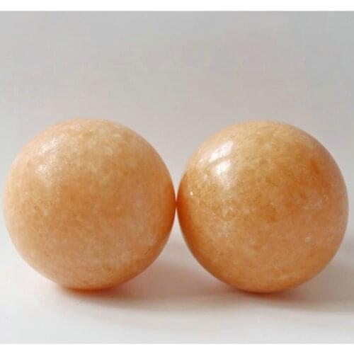 Natural Jade Ball Fitness Handball Health Care In The Elderly Massage Iron Children Hand Finger Massager Stress Relax Hot Sale