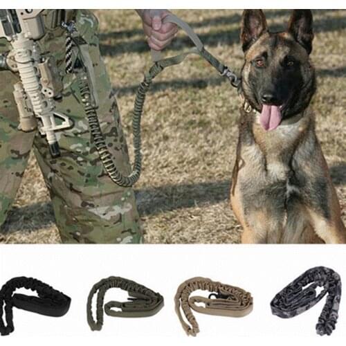 Dog Leash 1000D Nylon Tactical Military Police Dog Training Leash Elastic Pet Collars Multicolor YL975816