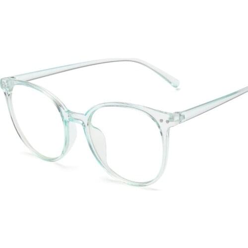 New Vintage Cat Eye Glasses Frame Anti-blue Light Clear Lens Eyeglasses Transparent Pink Ultralight Plastic Eyewear Oculos