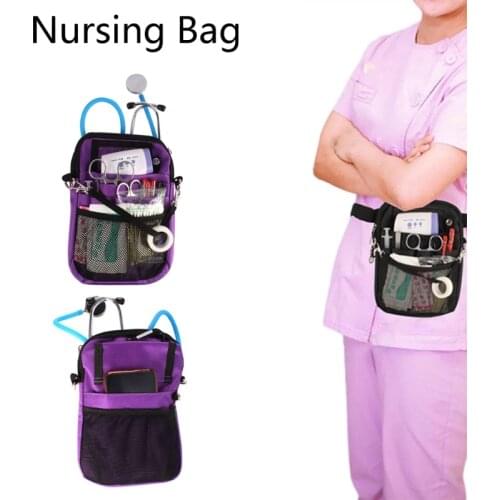Nursing Organizer Belt Pouch Fanny Pack Multi-compartment Tape Holder Utility Waist Tool Organiser for Nurses Students N0PA
