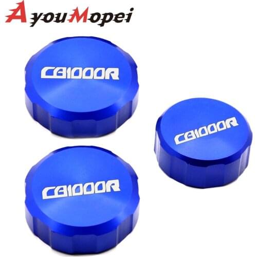 Front Brake Clutch Rear Fluid Reservoir Cover Cap For HONDA CB1000 R 2009-2016 2015 CB 1000R CB1000R Motorcycle CNC Logo