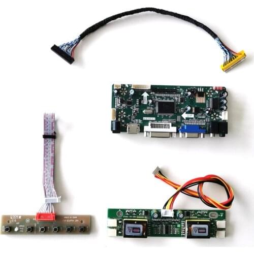Fit LTM170E8-L01/L02 DVI VGA M.NT68676 display controller drive card LCD monitor panel 1280*1024 LVDS-30Pin 4-CCFL DIY kit