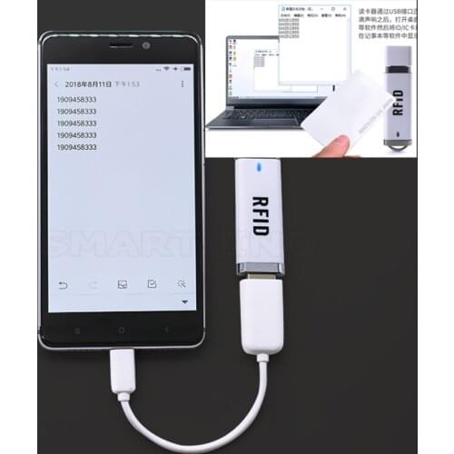Portable Mini U-disk Style USB Flash Drive 125khz RFID Reader Proximity TK4100 EM4100 ID Card Access Control Reader
