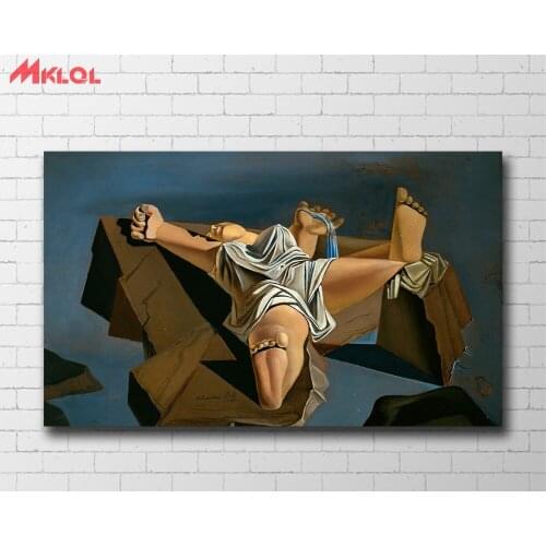 Salvador-dali-Figure On The Rocks Sleeping Woman Paiting Home Decor On Canvas Modern Wall Art Canvas Print Canvas Painting