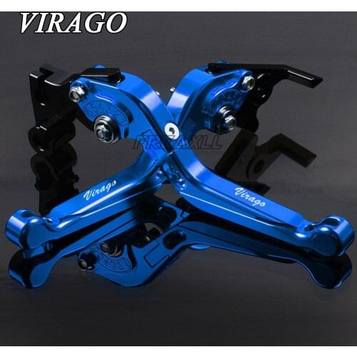 Foldable Extendable CNC Aluminum Motorbike Motorcycle Brake Clutch Levers For Yamaha XV1000 XV1100 XV535 XV700 XV750 Virago