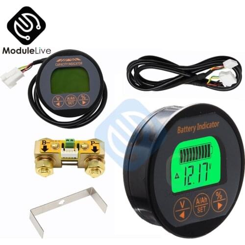 DC 8-80V 350A Battery Tester Voltage Current Meter Battery Capacity Monitor Indicator 12V Ammeter Voltmeter Power Supply Tester