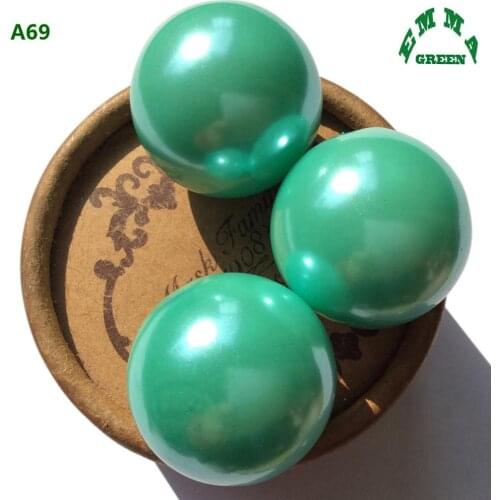 Pearl Beads Pearls Chunky Bulk A69 Mint Green 6mm to 30mm Acrylic Imitation ABS Pearl Spacer Bead For Jewelry
