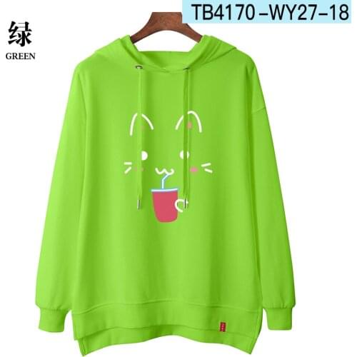 100%Cotton Womens Hoodie Oversized Solid Sweatsuit for Studengts Hoodies Terry Tops High Quality hoodies Women Aesthetic