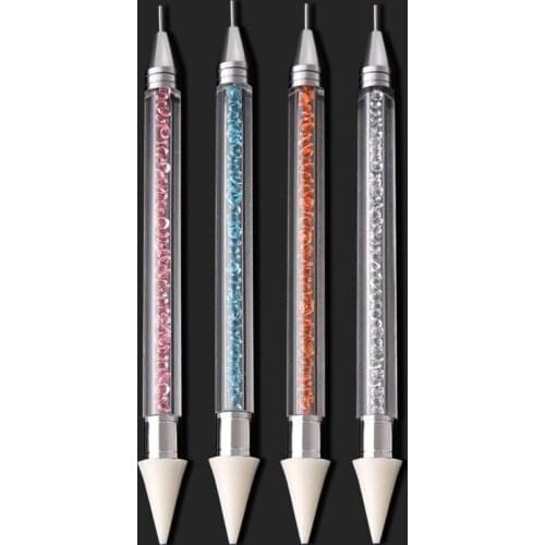 1pcs Multifunction Nail Dotting Pen Acrylic Crystal Stones Handle UV Gel Painting Picker Wax Pencil Manicure Nail Art Tools