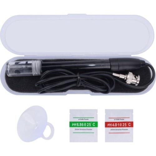 1Pcs Ph-201 Black Laboratory Electrode Electrode Sensor Connector Probe Ph Composite Electrode