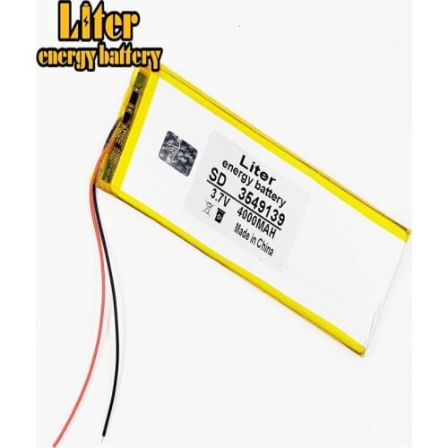 3.7V Tablet polymer battery 3549139 4000MA 7-inch 12-inch Tablet PC Battery