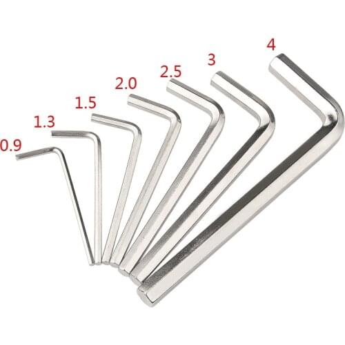 7pcs/set 0.7mm-3mm Mini Hexagon Hex Allen Key Set Wrench Screwdriver Tool Kit Micro Hex Wrench