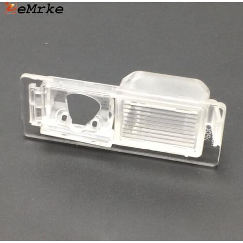 EEMRKE Car Rear View Camera Bracket Mount License Plate Lights Housing for GMC Acadia 2017 Terrain 2010