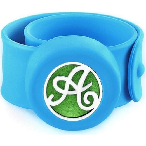 Diffuser Bracelet bangle locket for women kids girl Repellent 25mm Essential Oil aroma free 10Pads gift English alphabet letters