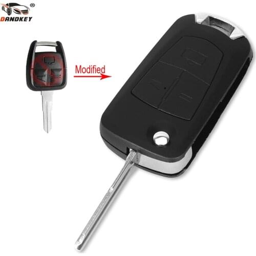 DANDKEY 3 Buttons Modified Flip Folding Remote Key Shell Case For Opel Corsa Astra Kadett Monza Montana HU46 Blade